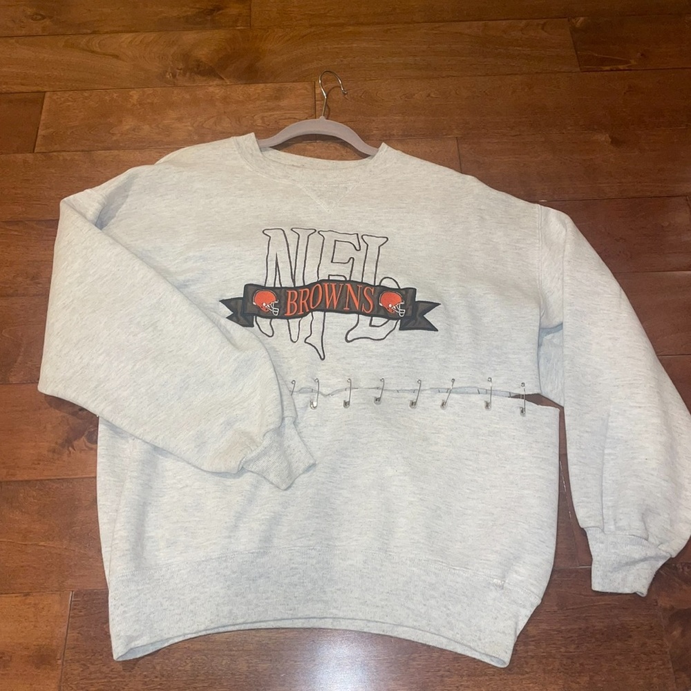 Vintage Twin NFL Browns Vintage Reconstructed Sweatshirt